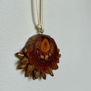 Handmade pinecone necklace